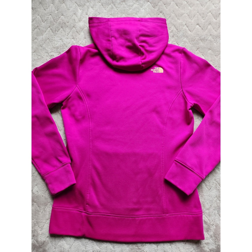 The North Face Womens Fuchsia Pink Pullover Hoodie Graphic Logo Sweatshirt M - Picture 3 of 10